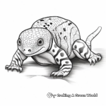 Realistic Gila Monster Coloring Pages 3