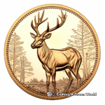 Realistic Gold Krugerrand Coin Coloring Pages 4