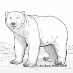 Realistic Grizzly Polar Bear Coloring Pages 2