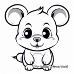 Realistic Hamster Face Coloring Pages 4