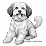 Realistic Havanese Coloring Pages 1
