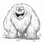 Realistic Himalayan Yeti Coloring Pages 2