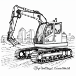 Realistic Industrial Excavator Coloring Pages 2