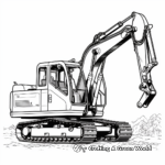 Realistic Industrial Excavator Coloring Pages 4