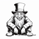 Realistic Leprechaun Character Coloring Pages 1