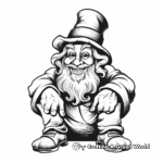 Realistic Leprechaun Character Coloring Pages 2