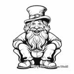 Realistic Leprechaun Character Coloring Pages 3