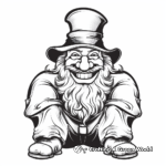 Realistic Leprechaun Character Coloring Pages 4