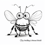 Realistic Lightning Bug Coloring Pages 4