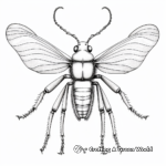 Realistic Longhorn Beetle Coloring Pages 3