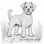 Realistic Minecraft Dog Coloring Pages for Adults 1