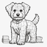 Realistic Minecraft Dog Coloring Pages for Adults 3