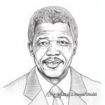Realistic Nelson Mandela Coloring Pages for Adults 1
