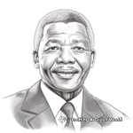 Realistic Nelson Mandela Coloring Pages for Adults 4