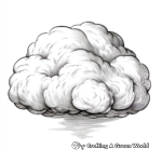 Realistic Nimbus Cloud Coloring Pages 1