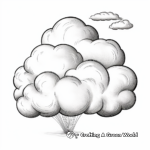 Realistic Nimbus Cloud Coloring Pages 2