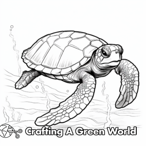 Realistic Sea Turtle Coloring Pages - Free & Printable!