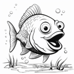 Realistic Piranha Coloring Pages 1