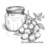 Realistic Plum Jam Coloring Pages 1