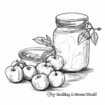 Realistic Plum Jam Coloring Pages 3