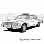 Realistic Police Car Coloring Pages 1