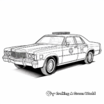 Realistic Police Car Coloring Pages 3