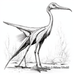 Realistic Quetzalcoatlus Coloring Pages for Adults 1