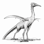 Realistic Quetzalcoatlus Coloring Pages for Adults 2