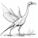 Realistic Quetzalcoatlus Coloring Pages for Adults 4
