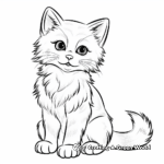 Realistic Ragdoll Cat Coloring Pages 3