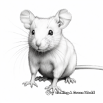 Realistic Rat Coloring Pages for Artists 2