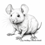 Realistic Rat Coloring Pages for Artists 4