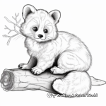 Realistic Red Panda Coloring Pages 1