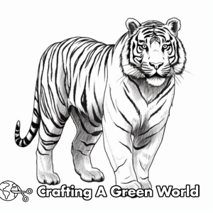 Siberian Tiger Coloring Pages - Free &amp; Printable!