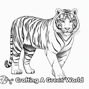 Siberian Tiger Coloring Pages - Free &amp; Printable!