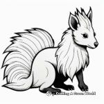 Realistic Skunk Coloring Pages 4