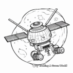 Realistic Spacecraft and Satellite Coloring Pages 1