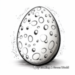 Realistic Speckled Easter Egg Coloring Pages 1
