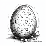 Realistic Speckled Easter Egg Coloring Pages 2