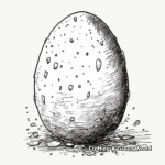 Realistic Speckled Easter Egg Coloring Pages 3