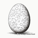 Realistic Speckled Easter Egg Coloring Pages 4