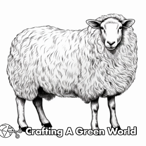 Realistic Sheep Coloring Pages - Free & Printable!