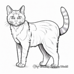 Realistic Tabby Cat Coloring Pages for Adults 4