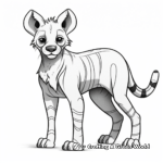 Realistic Tasmanian Tiger Coloring Pages 3
