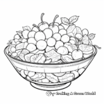 Refreshing Fruit Salad Coloring Pages 1