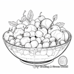 Refreshing Fruit Salad Coloring Pages 2