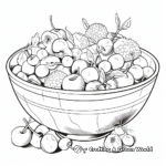 Refreshing Fruit Salad Coloring Pages 3