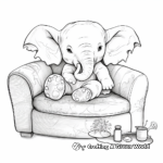 Relaxation: Elephant Zen Doodle Coloring Pages 1