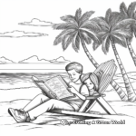 Relaxing Beach Scene Adult Coloring Pages 3