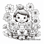 Relaxing Flower Garden Coloring Pages 1